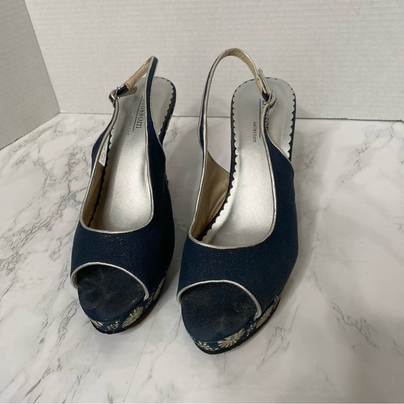 Blossom Collection Floral Wedge Sandals - Picture 3 of 9